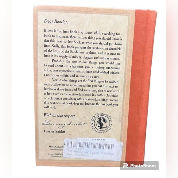 Unfortunate Events 1st Edition- Series 12- Lemony Snicket - Picture 2 of 5